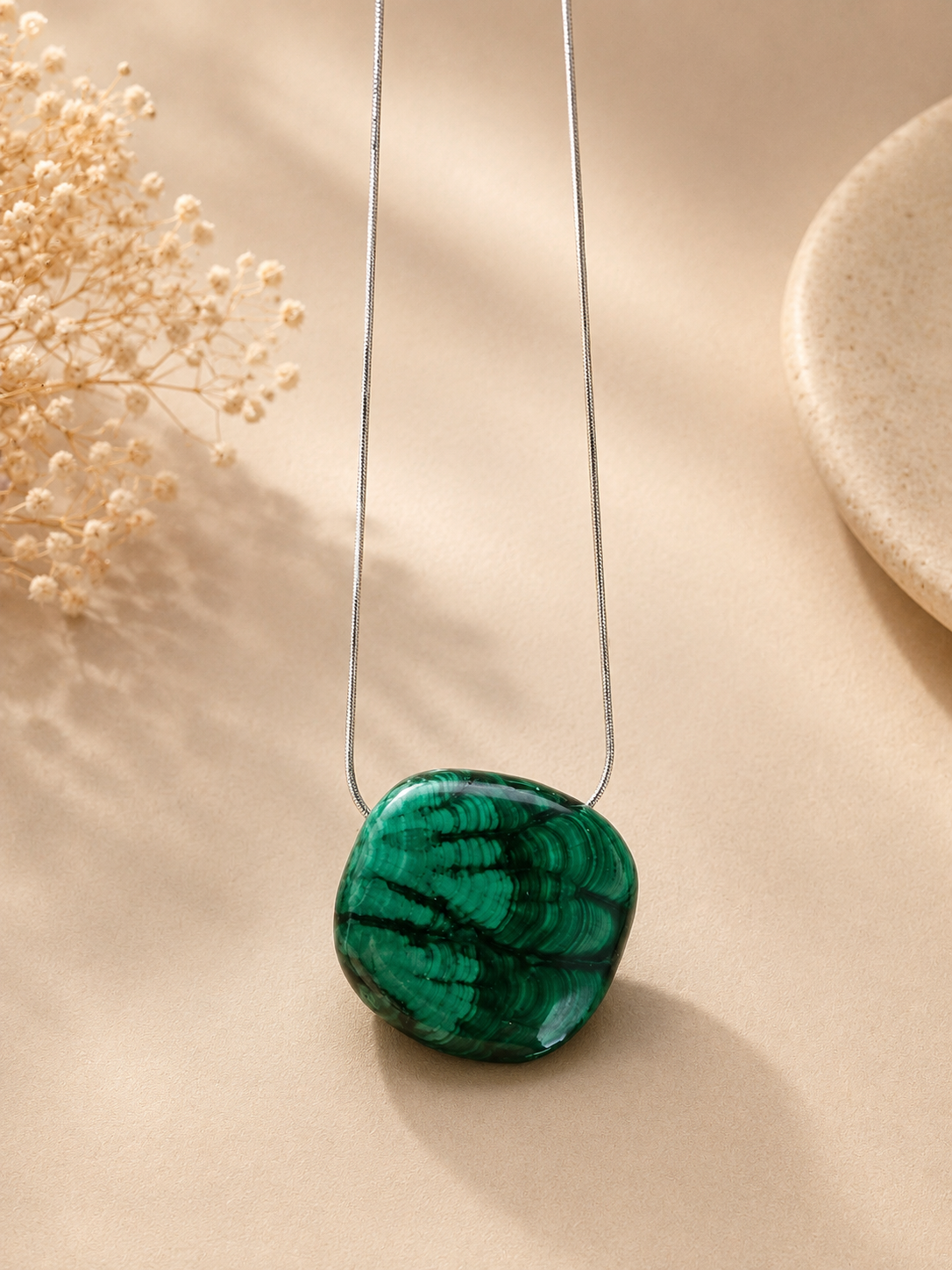 Collier en Malachite