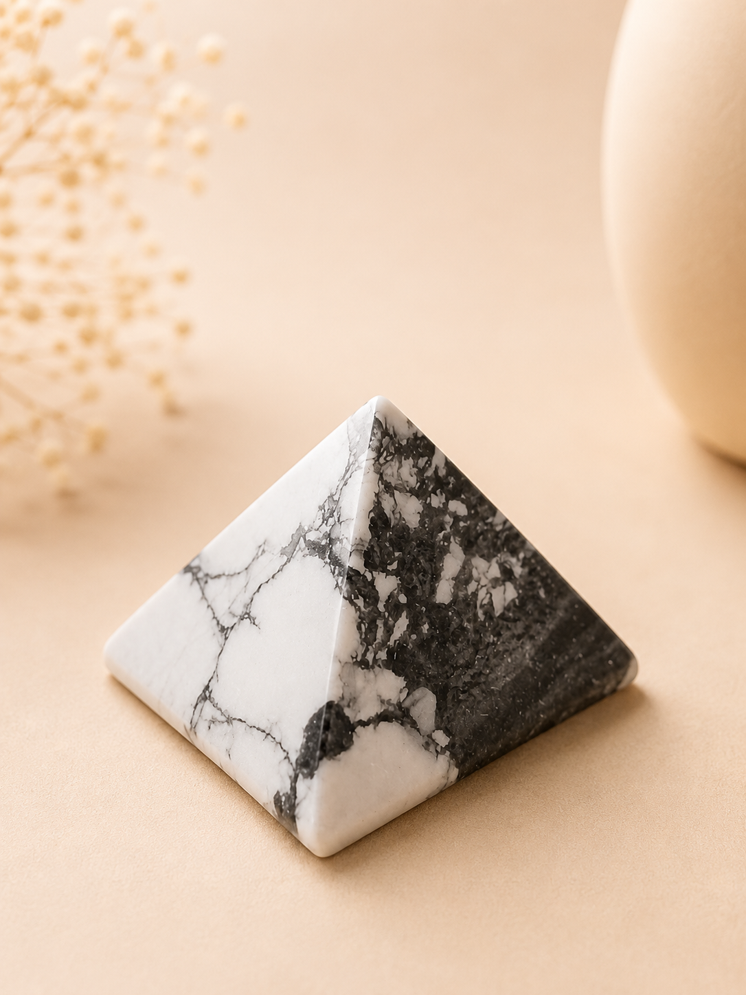 Pyramide en Howlite