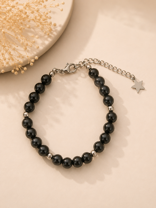 Bracelet "Je garde mon équilibre" – Shungite