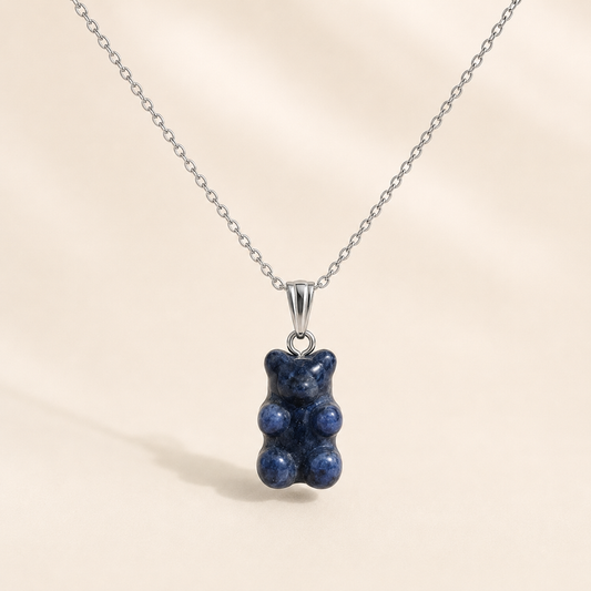 Collier Nounours en Sodalite