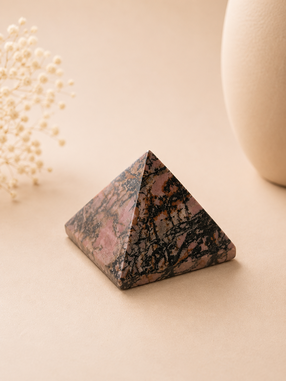Pyramide en Rhodonite