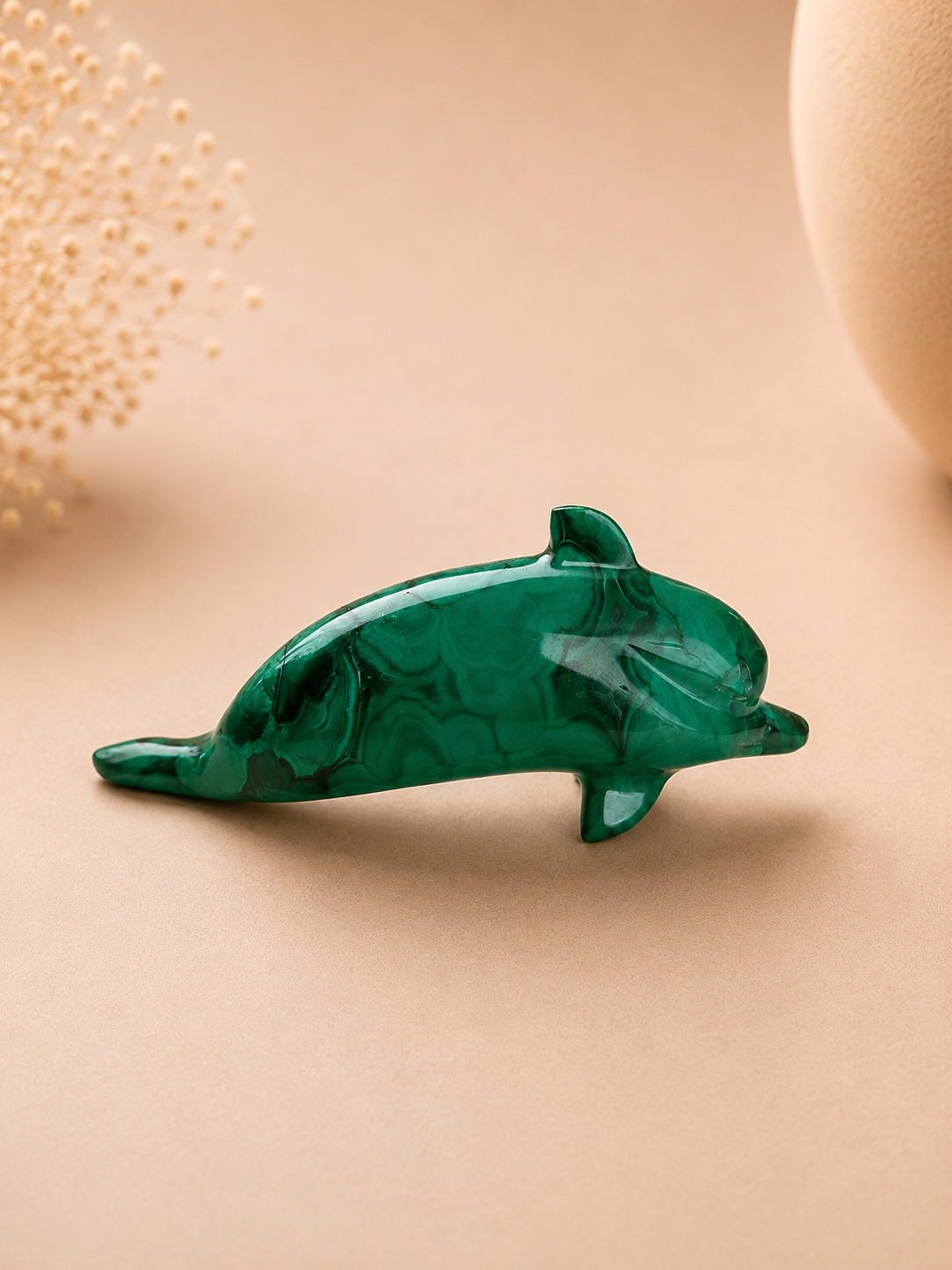 Dauphin en Malachite