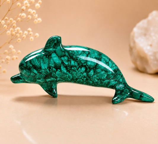 Dauphin en Malachite
