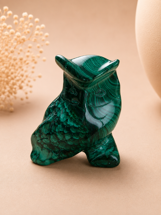 Chouette en Malachite