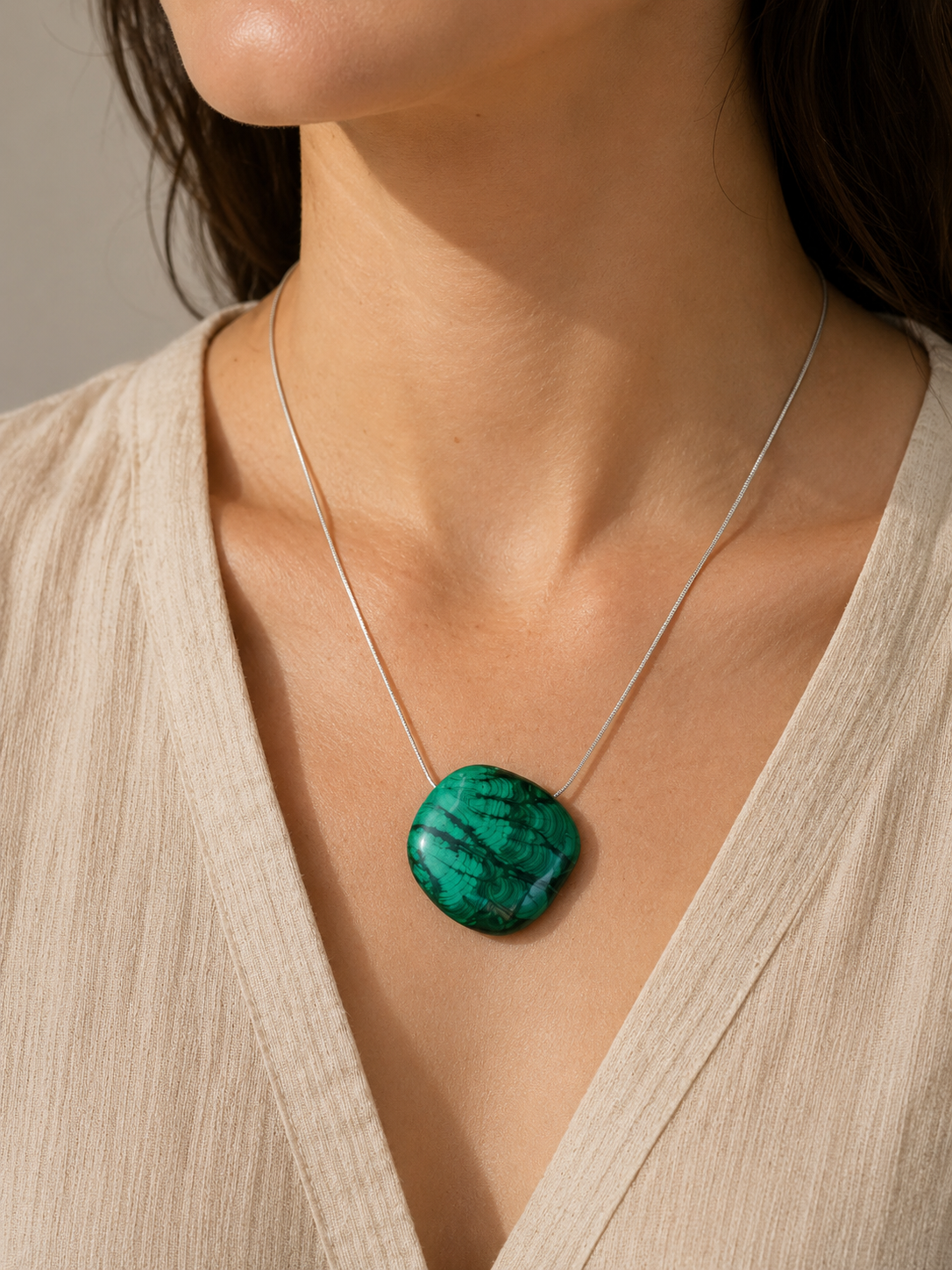 Collier en Malachite