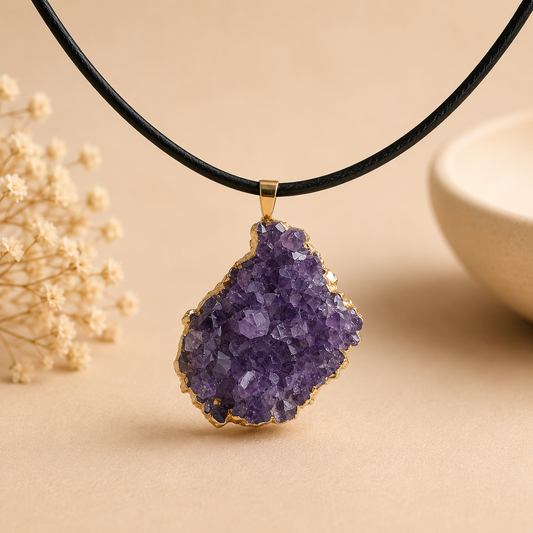 Collier Druse en Améthyste