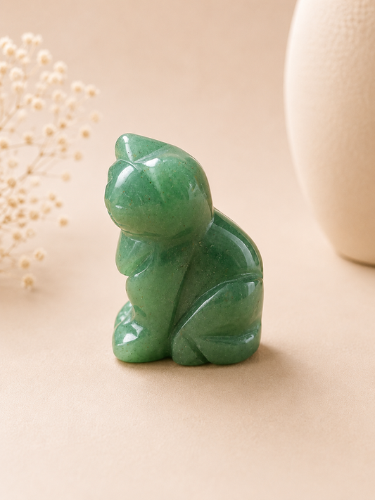 Chat en Aventurine verte