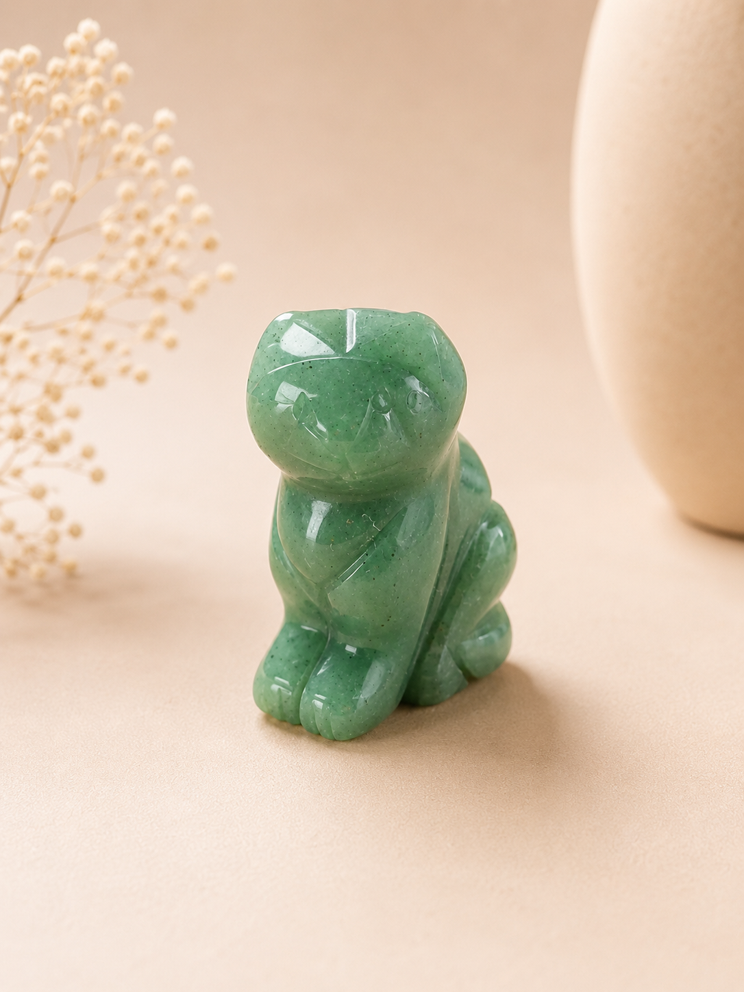 Chat en Aventurine verte