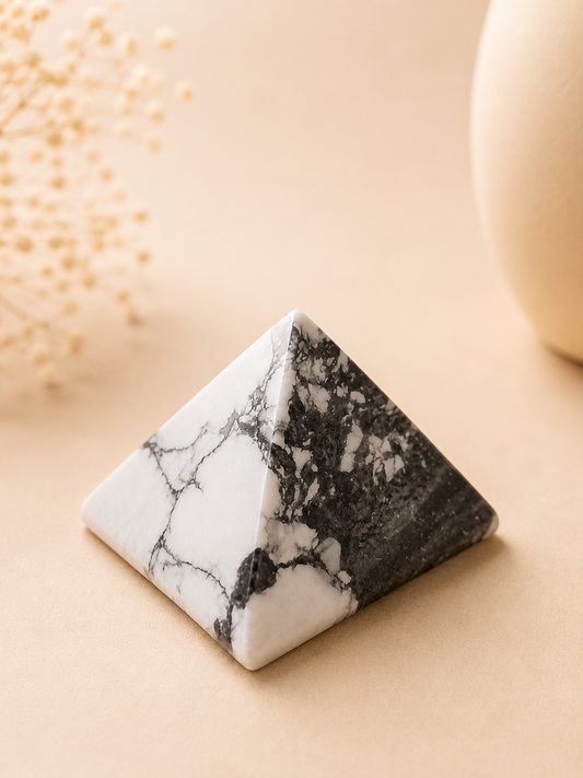 Pyramide en Howlite
