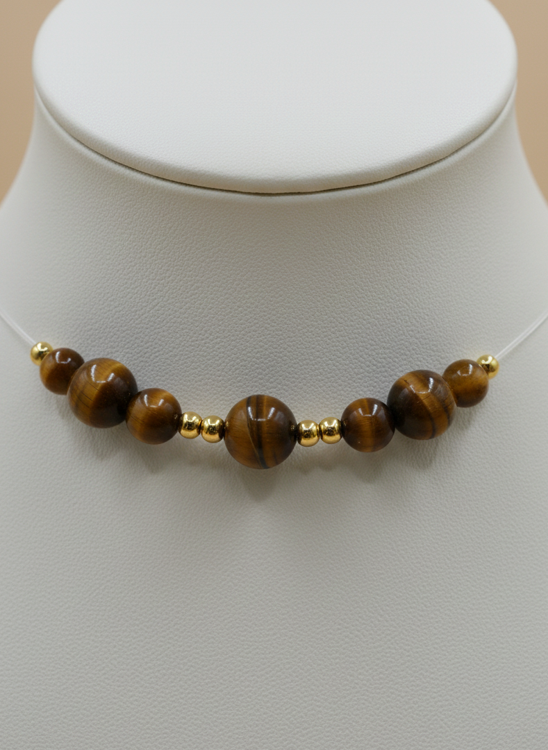 Collier Force & Protection – Œil de Tigre