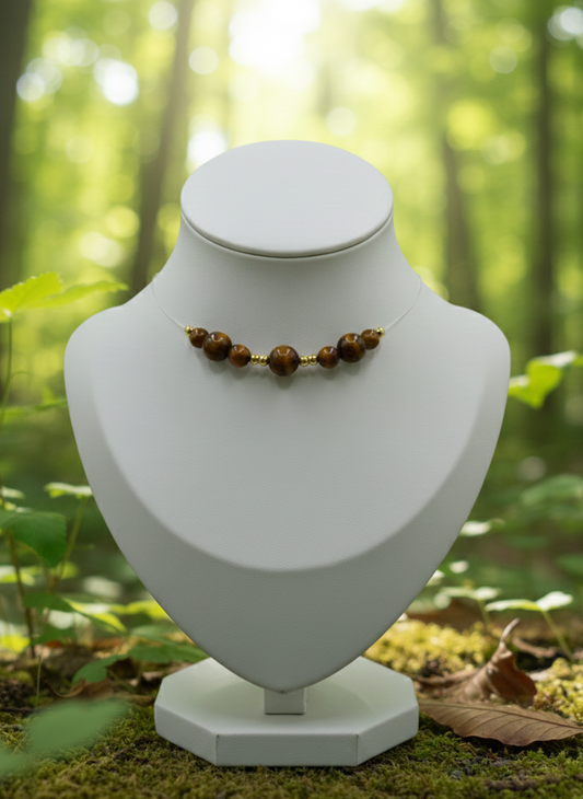 Collier Force & Protection – Œil de Tigre