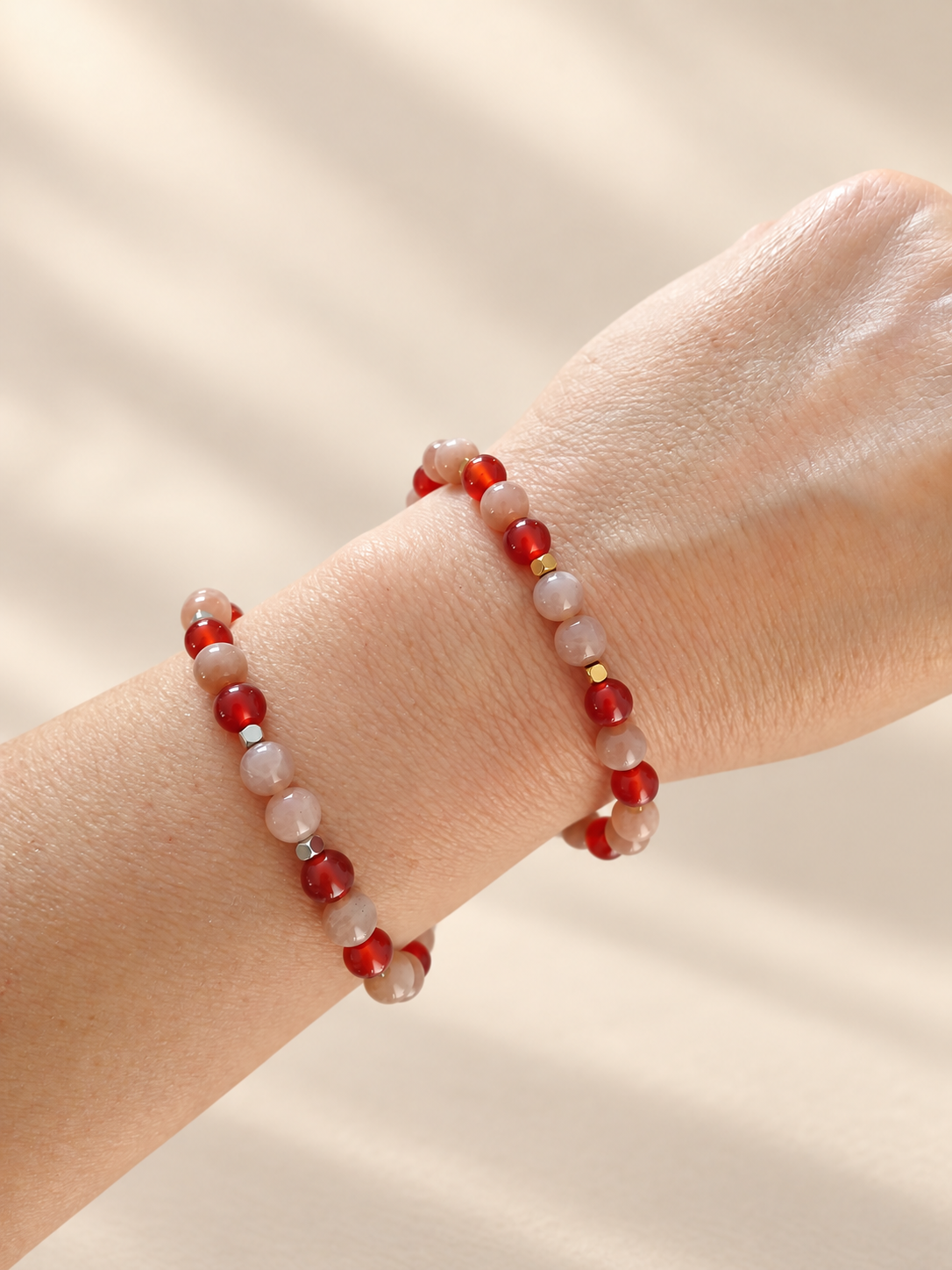 Bracelet "Rayonnement" – Cornaline & Pierre du Soleil